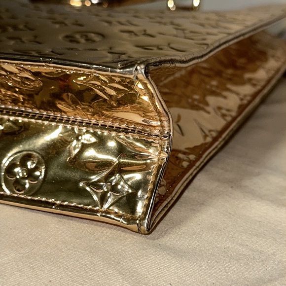 Louis Vuitton monogram mirror gold sac plat shopper tote purse - Picture 8 of 15